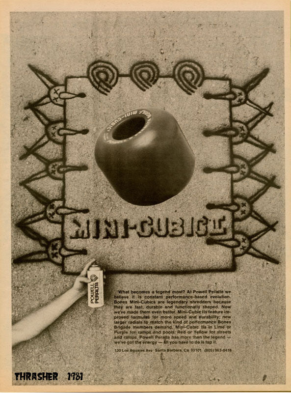 POWELL PERALTA MINI CUBIC BLUE WHEELS 64MM/95A