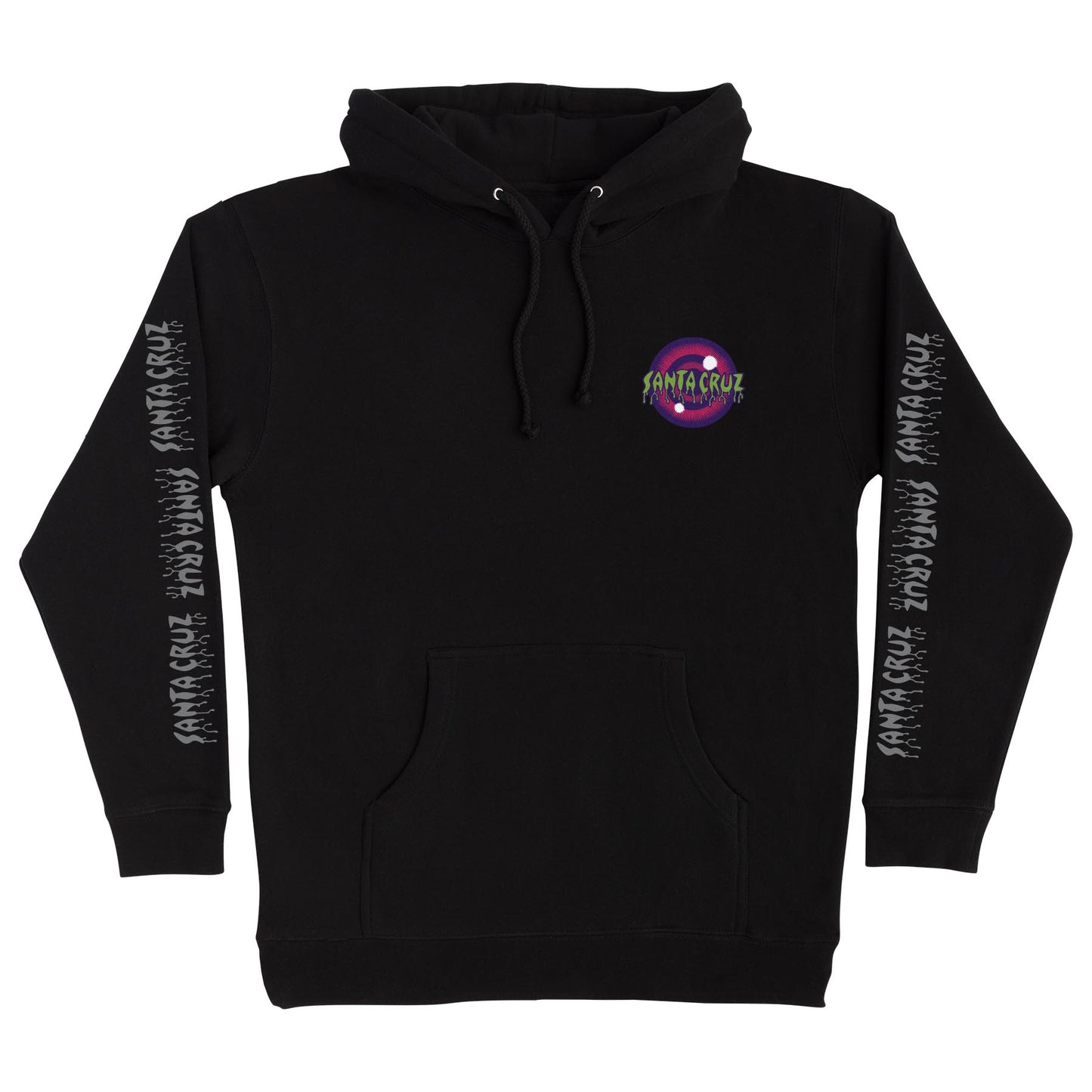 Santa Cruz Roskopp Iris P/O Hooded Heavyweight Sweatshirt (Black)
