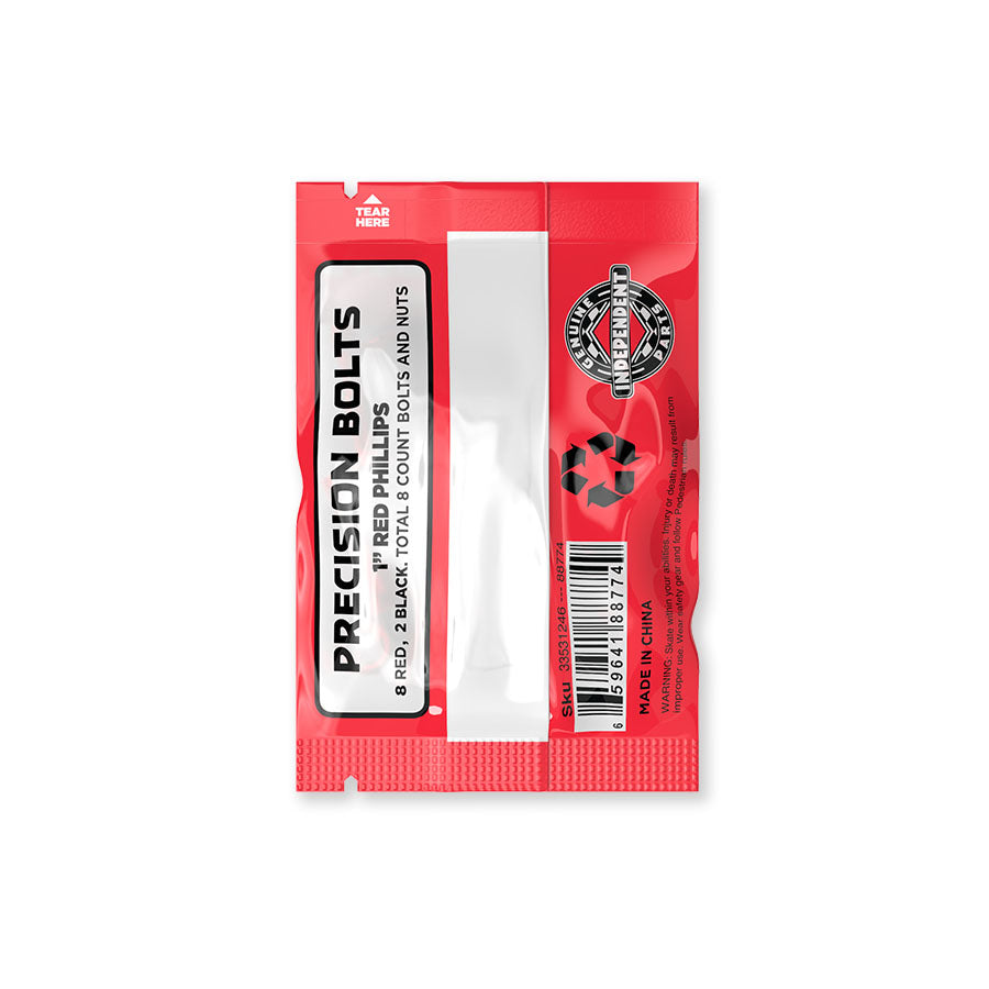 Independent Genuine Parts 1" Phillips Hardware (Red/Black)