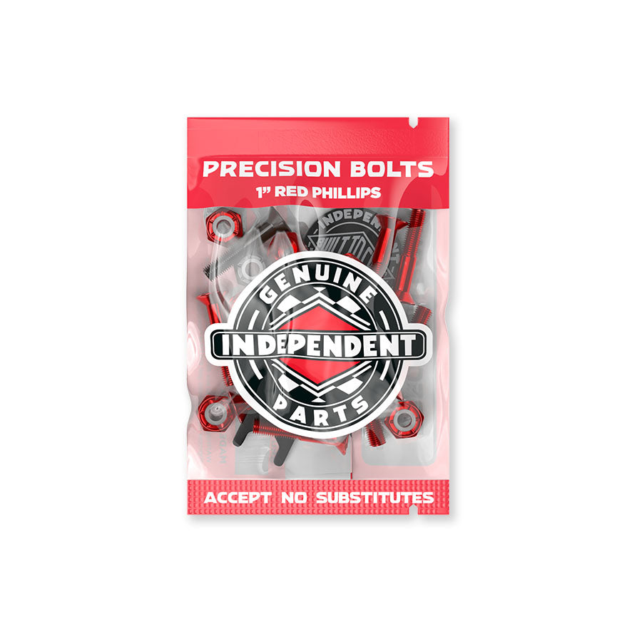 Independent Genuine Parts 1" Phillips Hardware (Red/Black)