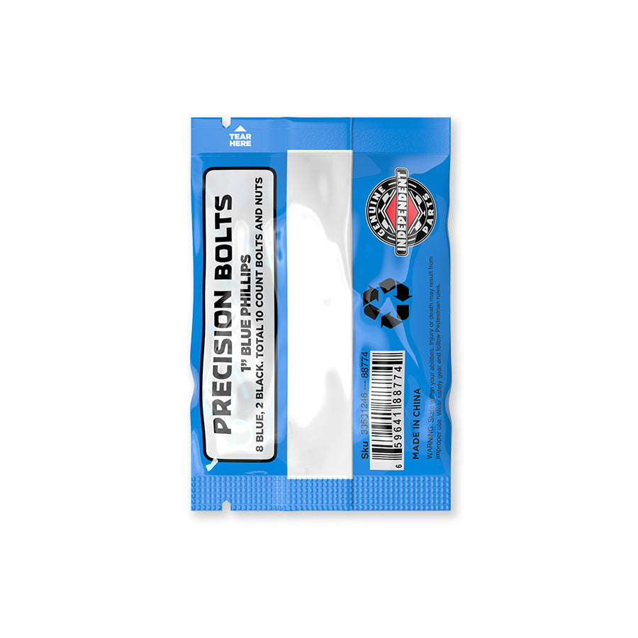 Independent Genuine Parts 1" Phillips Hardware (Blue/Black)