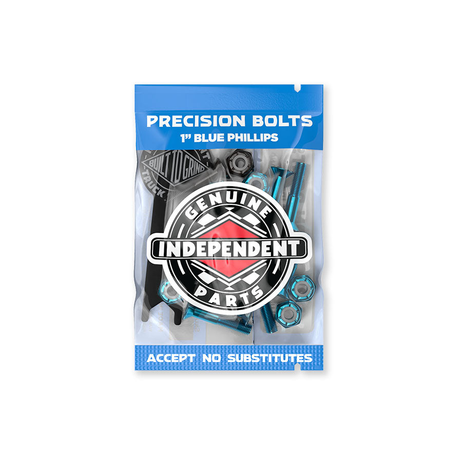 Independent Genuine Parts 1" Phillips Hardware (Blue/Black)