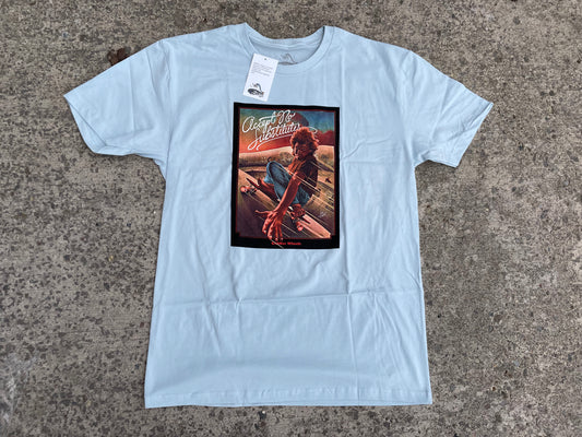 45RPM Cadillac Wheels T-Shirt (Lt. Blue)